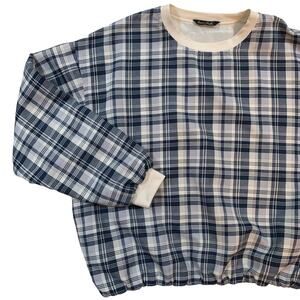 Vintage Guess Plaid Country Club Golf Pullover Size Large Unisex